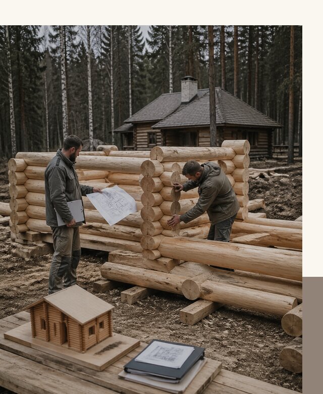 Проектирование и строительство домов из бревна в Истре